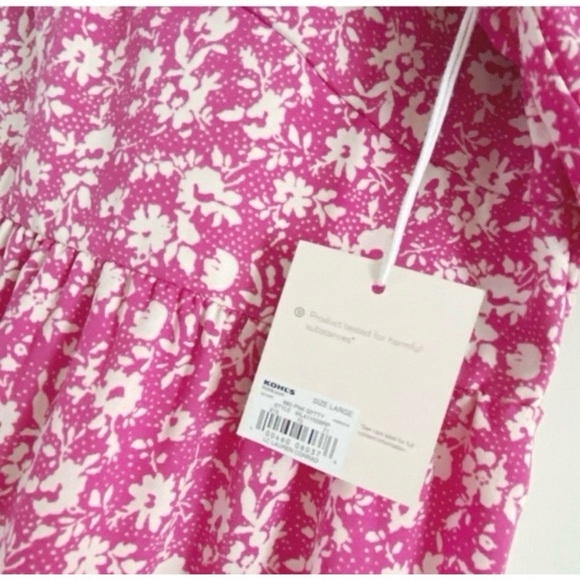 LC Lauren Conrad Pink Floral Babydoll Dress - Picture 7 of 8